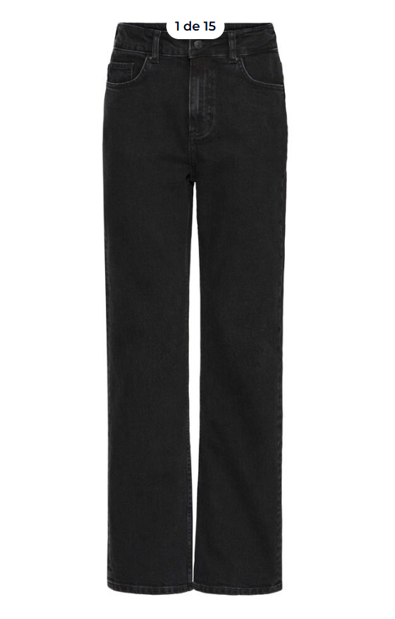 PANTALON DENIM NEGRO DE b.young