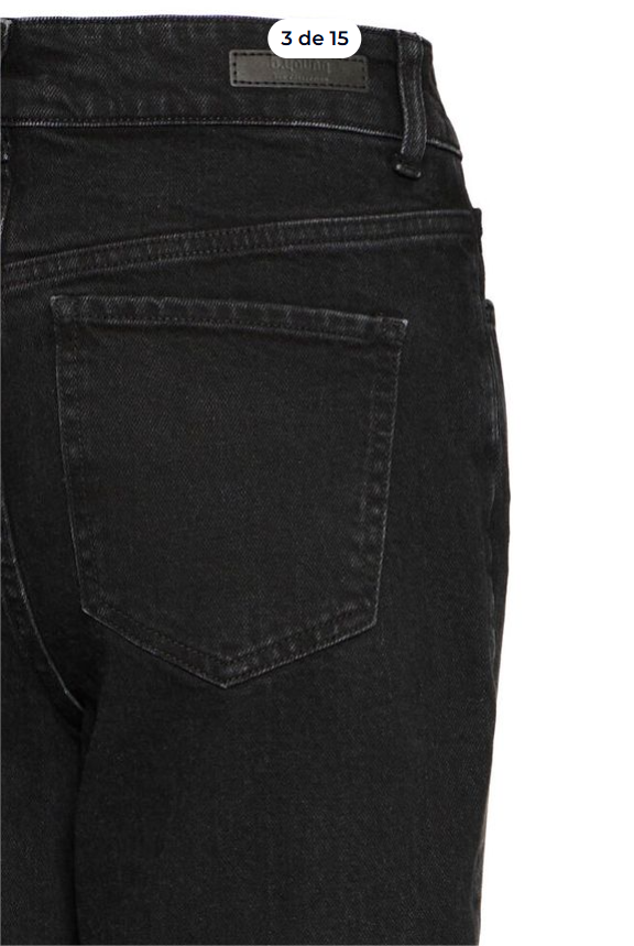PANTALON DENIM NEGRO DE b.young