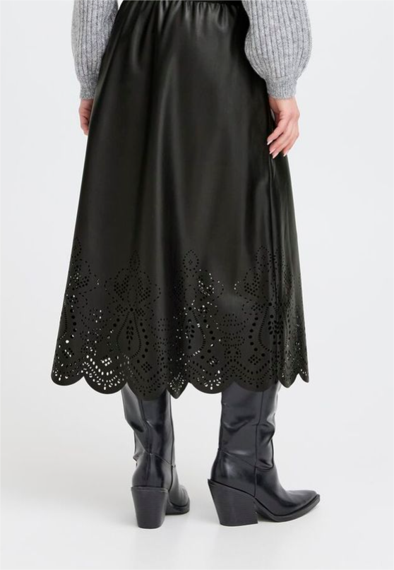 FALDA POLIPIEL NEGRA DE b.young