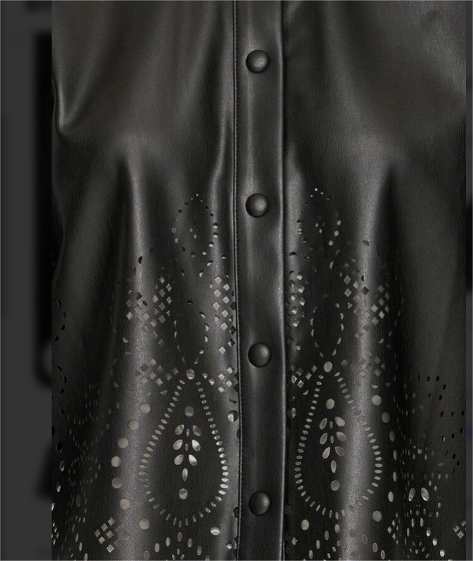 BLUSA NEGRA DE POLIPIEL DE b.young