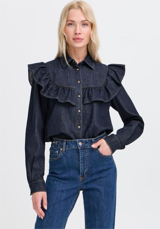CAMISA VAQUERA OSCURA DE b.young