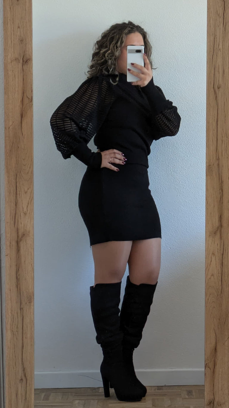 VESTIDO MOCCI NEGRO