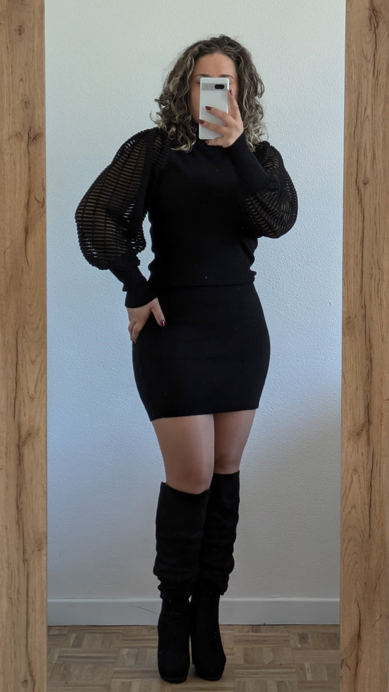 VESTIDO MOCCI NEGRO