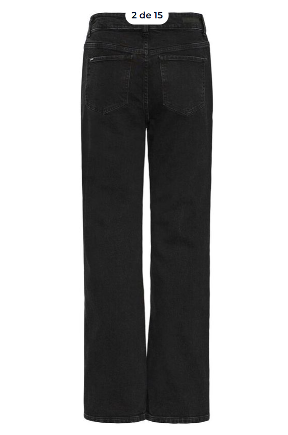 PANTALON DENIM NEGRO DE b.young