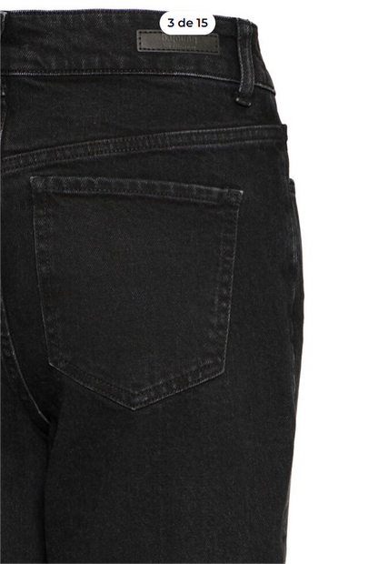 PANTALON DENIM NEGRO DE b.young