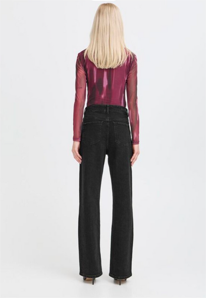 PANTALON DENIM NEGRO DE b.young