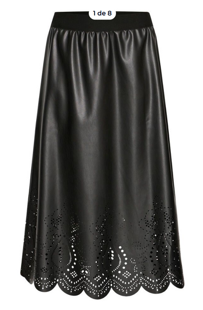 FALDA POLIPIEL NEGRA DE b.young