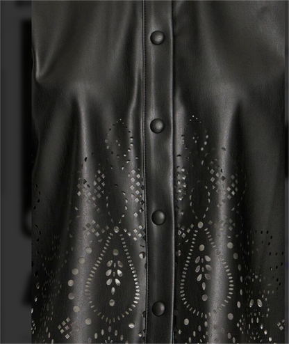 BLUSA NEGRA DE POLIPIEL DE b.young